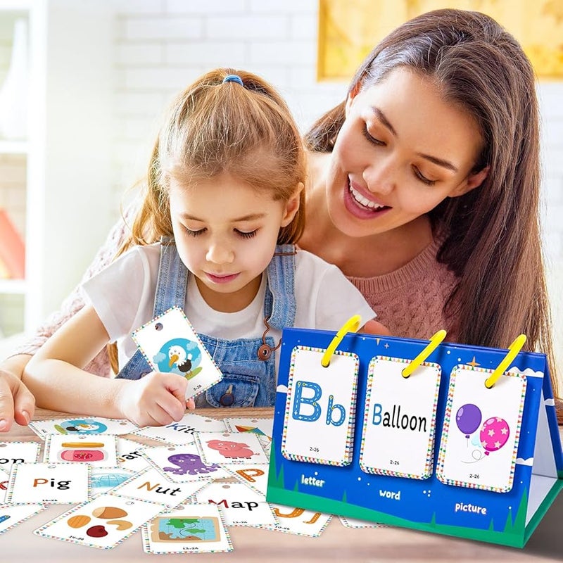 78 قطعة مجموعة بطاقات تعلم مفردات الأبجدية مع دليل الوالدين لأطفال ما قبل المدرسة - Image 2